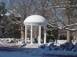 Chapel Hill NC in the winter
